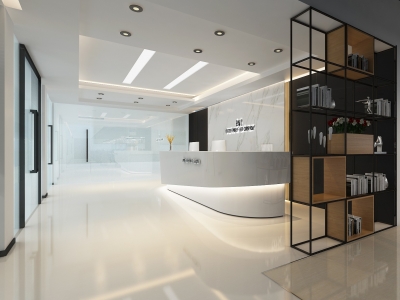 高檔辦公室裝修設(shè)計前臺